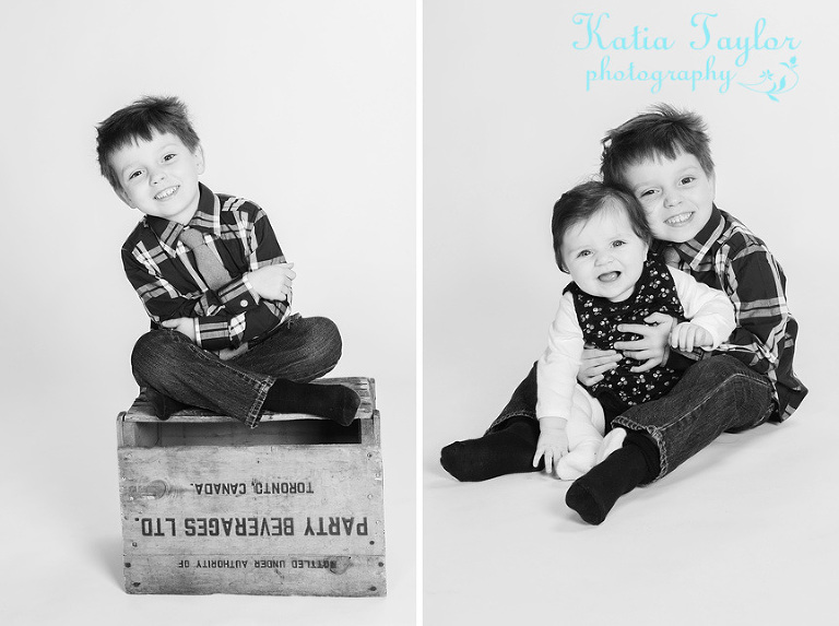 Kids portrait in the studio