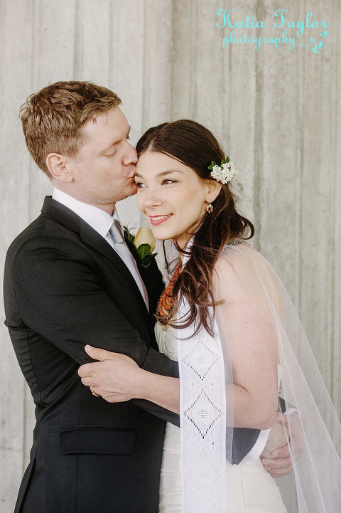 Bride and groom portrait