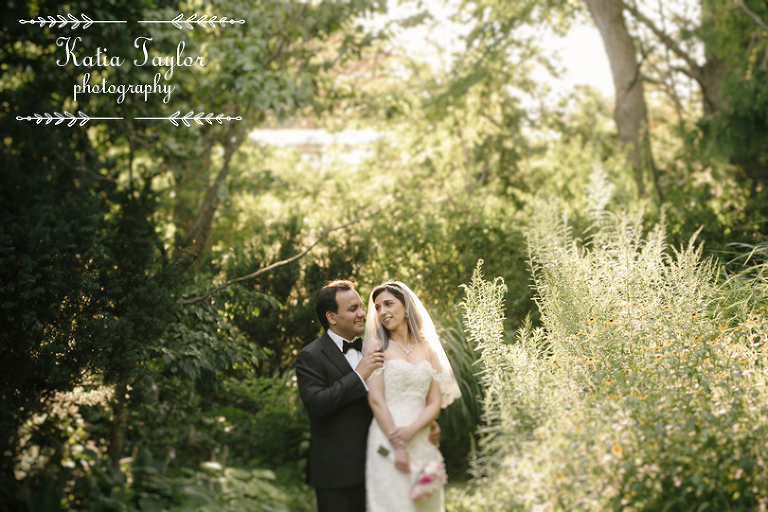 Bride and groom in beautiful afternoon light