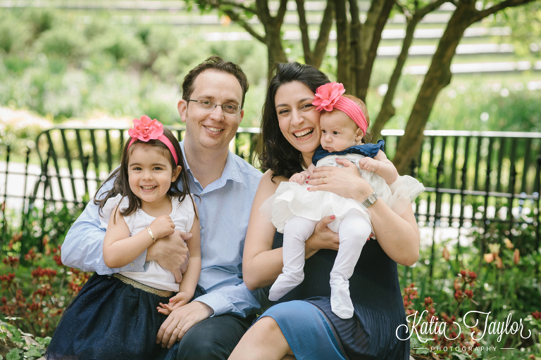 Family portrait session at the Music Garden in Toronto.