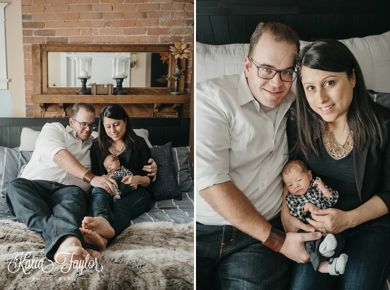 Toronto lifestyle newborn photo shoot at home.