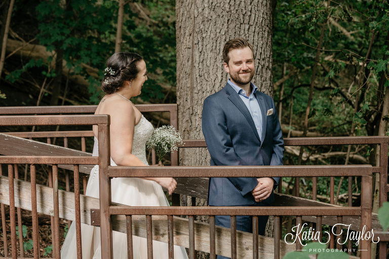 The big reveal in Toronto's High Park. Toronto Wedding Photography.